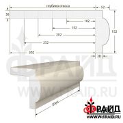 Фрайд Декор - Наличник с откосом - НО-7-152-52-28